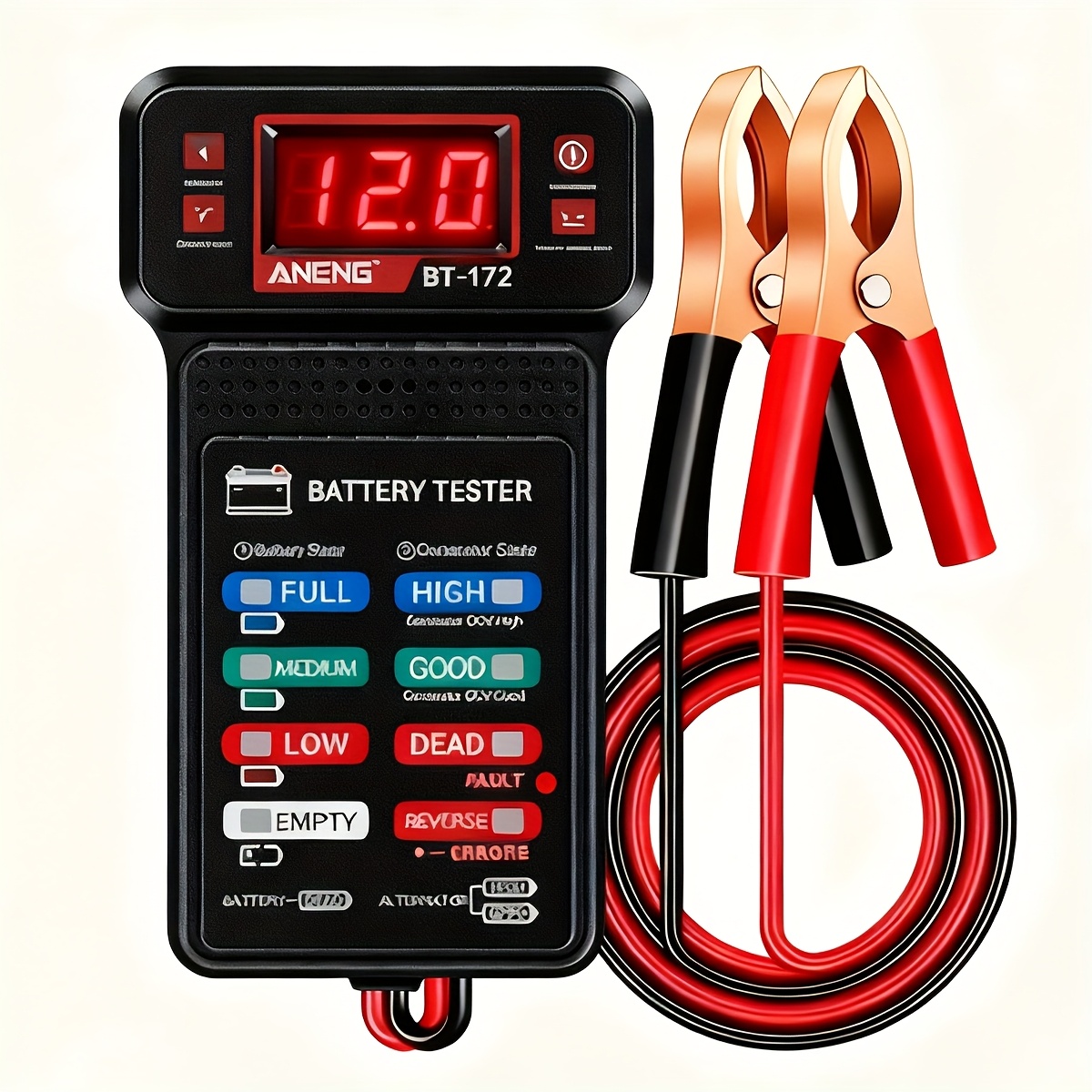 Power Tools Technician - バッテリー欠陥検出ツール、バッテリー状態チェック、発電機状態チェック、バッテリー診断、電力機器メンテナンス、コンパクトテスター、プロフェッショナルテスター、信頼性の高い性能、電圧テスター、メンテナンス専門家、自動車整備士