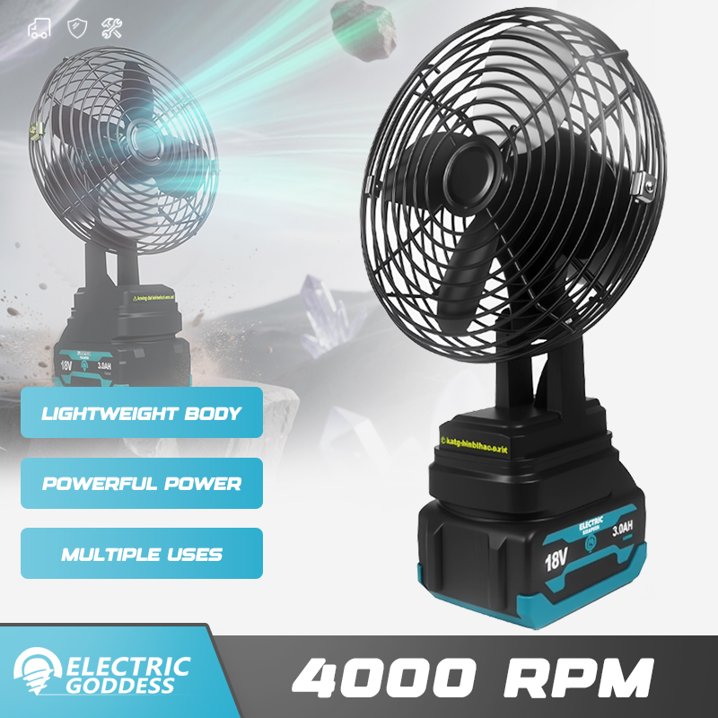 Power Tools Plumbing - 5/6/8 インチ 4000RPM 電動ファン複数の用途強力なパワー低ノイズファン電動工具マキタ 18V バッテリーピン