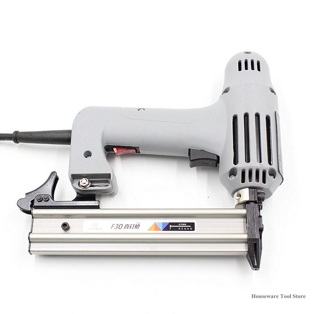 Nail Gun Brad - 220v電動ステープラストレート釘銃フレーミングタッカー電源ツールステープルガンため木工家具5/10/15/20/25/30ミリメートル爪
