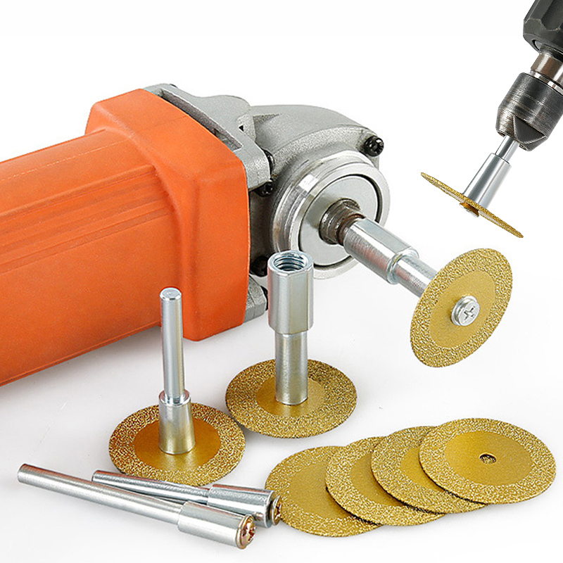 Power Tools Brand - 40mm ブレイズダイヤモンドソーブレード M10 アングルグラインダー 電動ハンドドリル接続ロッドアダプター セラミック石彫刻切断工具