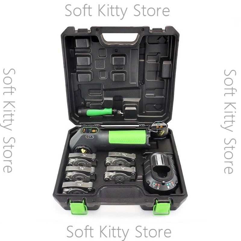 Power Tools Youtube - リチウム電池式フレアツール ST-E800A 電動工具 エアコン銅管拡管器セット 拡管フレアツール