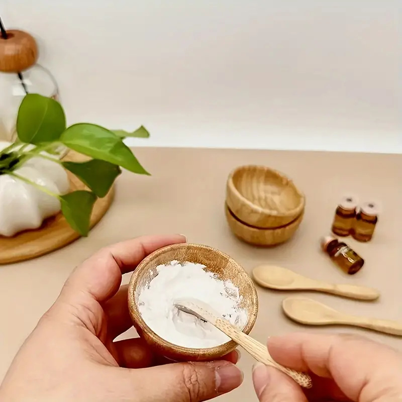 Power Tools Diy - 竹製フェイスマスクミキシングボウルセット、DIYスキンケア用フェイシャルツール、フェイスマスクミキシングツールキット（フェイスマスクボウル、スパチュラ、スプーン付き）