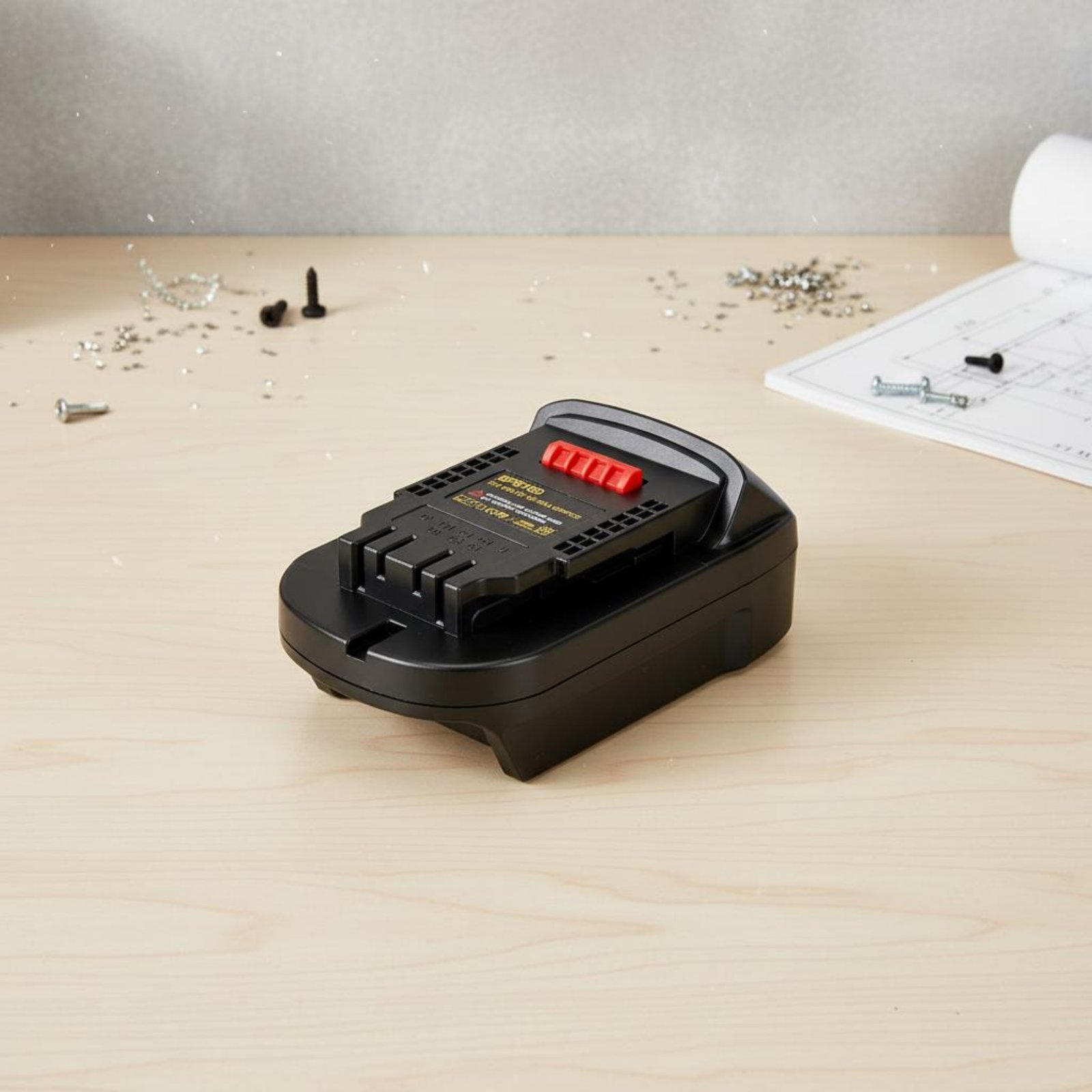Power Tools Brand - 電動工具用バッテリーコンバーター ブランド間互換性 電動工具用バッテリーアダプター クイックアンファスティングボタン 充電ポート 充電