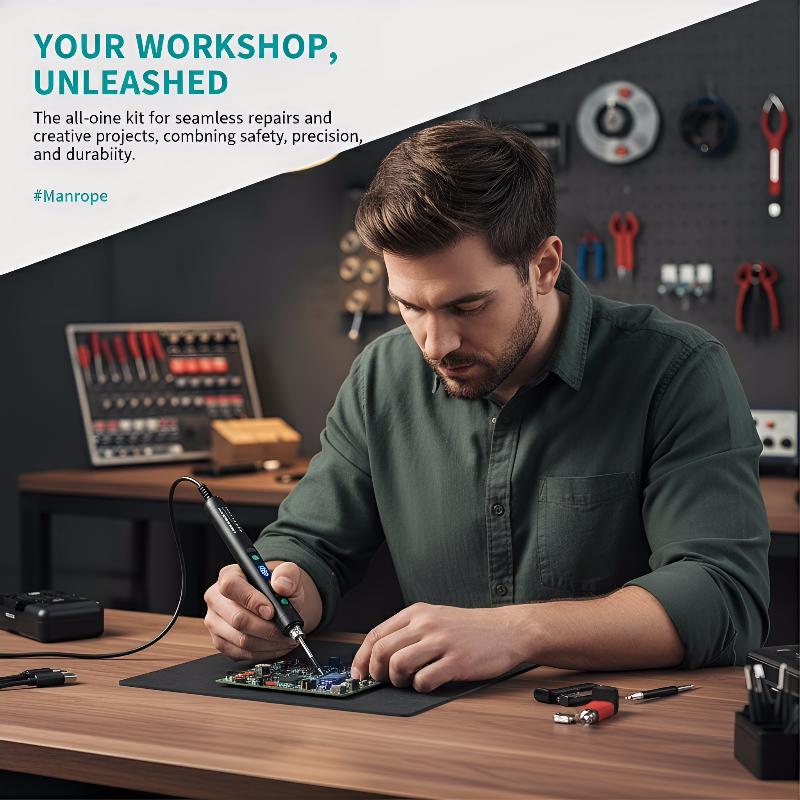 デジタル電気はんだごてキット 1 セット Type-C 電源 - Power Tools Technician のレビューと価格