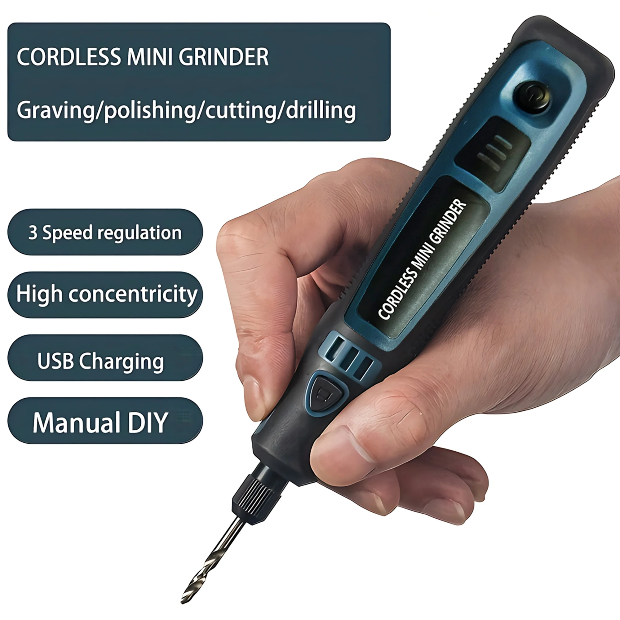 ミニ USB 充電式電動彫刻ツールポータブルグラインダー翡翠 - Power Tools Diy のレビューと価格