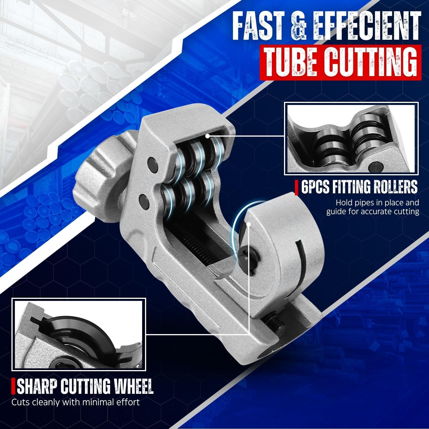 ベアリング式パイプカッター ロータリー手動装置 PVCエアコ - Power Tools Plumbing のレビューと価格