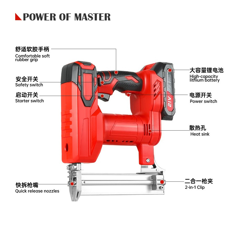 コードレスネイルガン X-F32/9022、2-in-1 ブ - Nail Gun Brad のレビューと価格