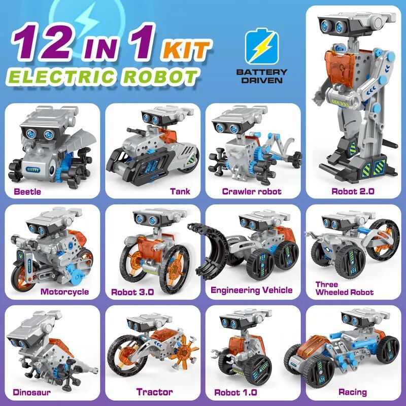 12 in 1 科学実験ソーラーロボットおもちゃ DIY ビ - Power Tools Diy のレビューと価格