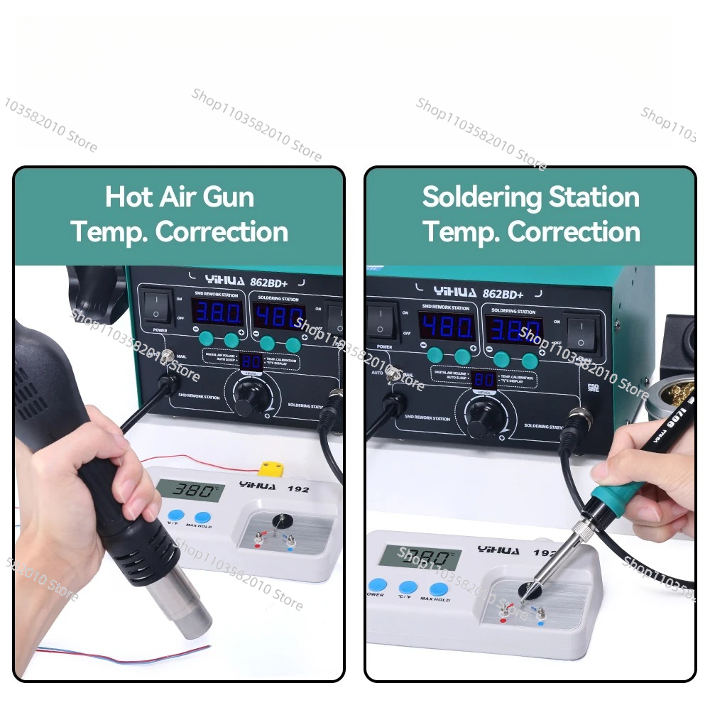 YIHUA 862BD+ ホットエアガンはんだ付けステーショ - Power Tools Used In Welding のレビューと価格