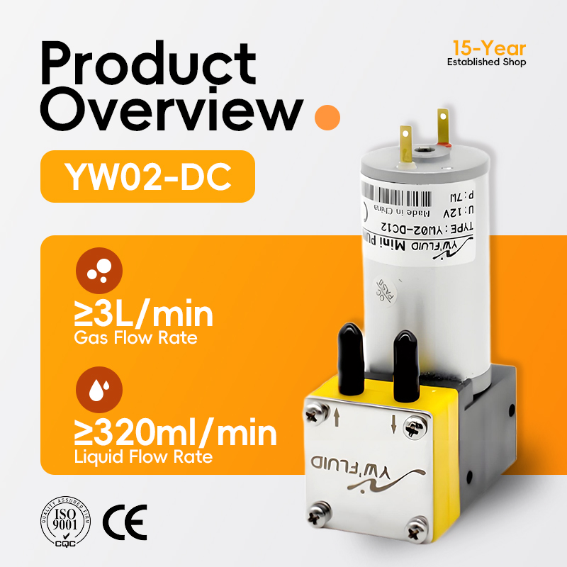 YW02 A-DC低圧12V 24V DCダイヤフラムポンプ - Air Compressor Mini のレビューと価格