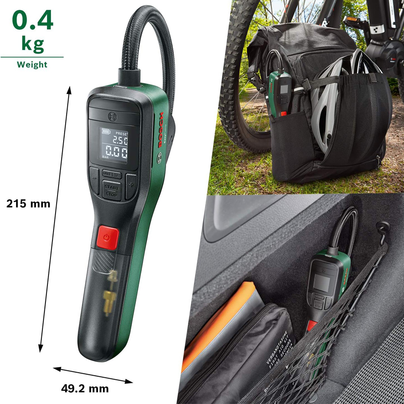 ボッシュ イージーポンプ コードレス圧縮空気ポンプ アウトド - Air Compressor Mini のレビューと価格