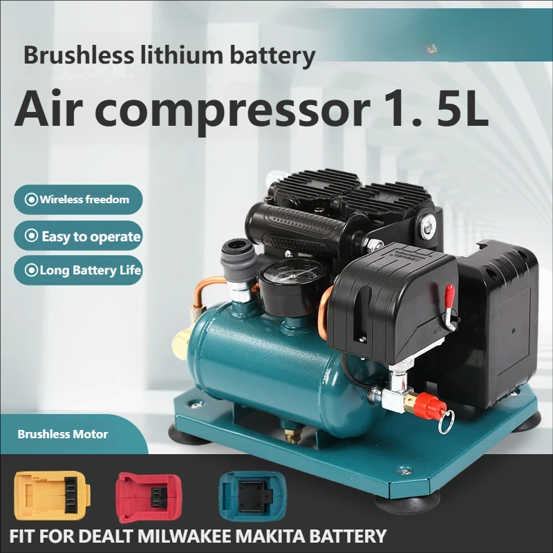 マキタ1.5Lポータブルエアコンプレッサー、ブラシレスワイヤ - Air Compressor Mini のレビューと価格