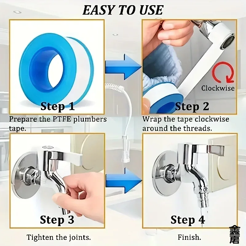 10 個シールテープ糸シール防水リークテープダクトテープ配管 - Power Tools Plumbing のレビューと価格
