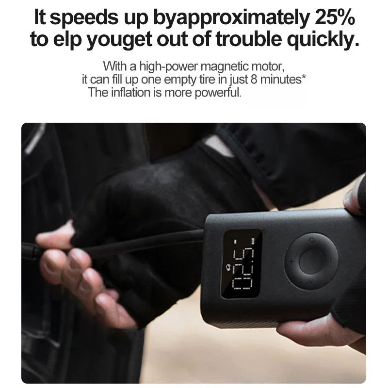オリジナルMIJIAエアポンプ2D 25%スピードブーストミ - Air Compressor Mini のレビューと価格
