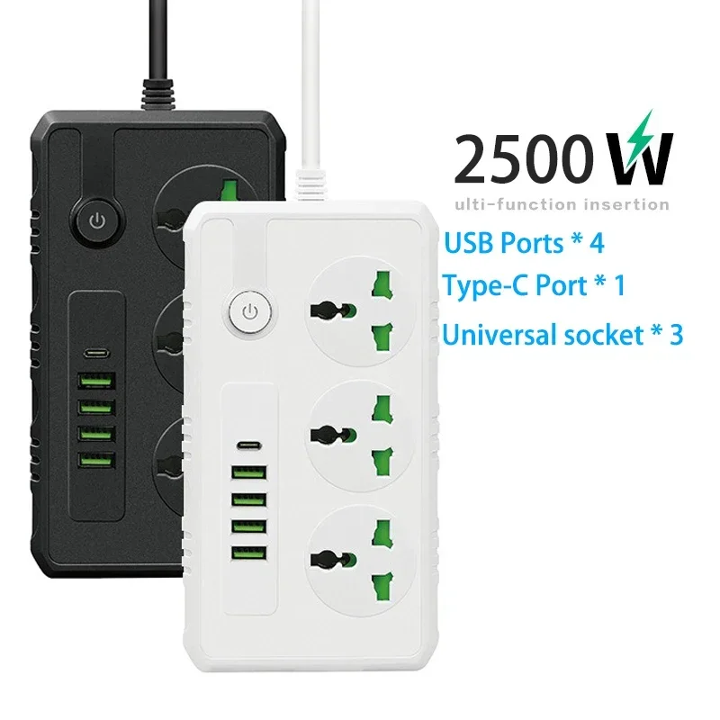 4つのUSBポートと1つのType-Cポート付き電源タップ、 - Power Tools Extension のレビューと価格