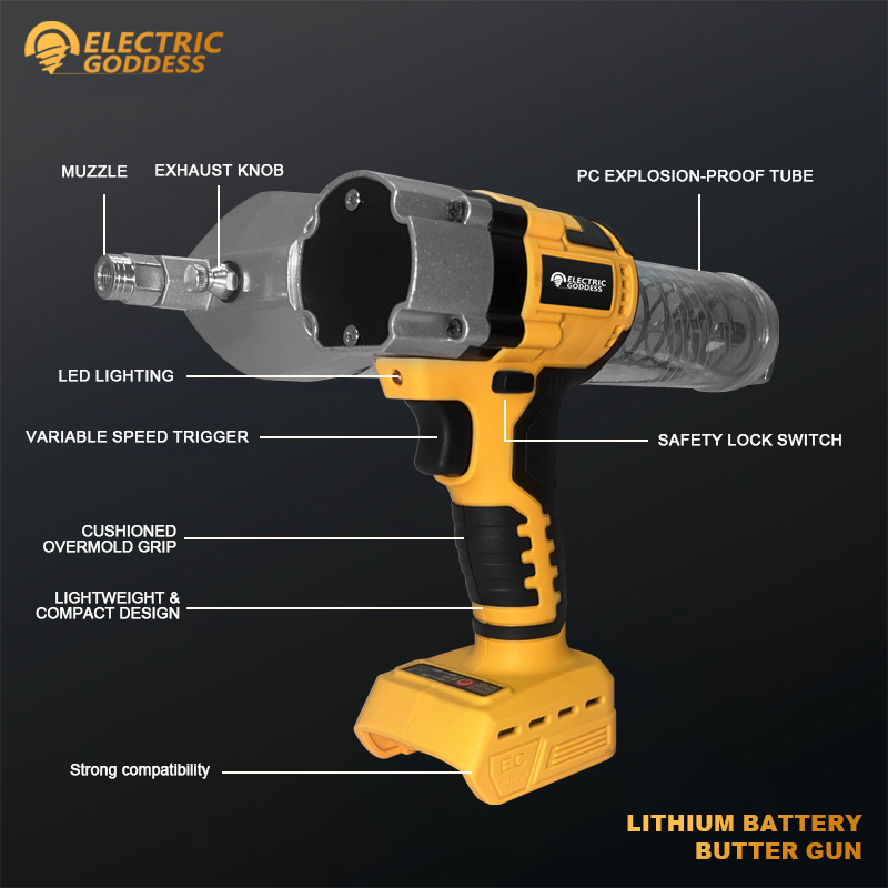 デウォルト用電動グリースガン,LEDオイルインジェクター,脂 - Power Tools Universal Battery のレビューと価格