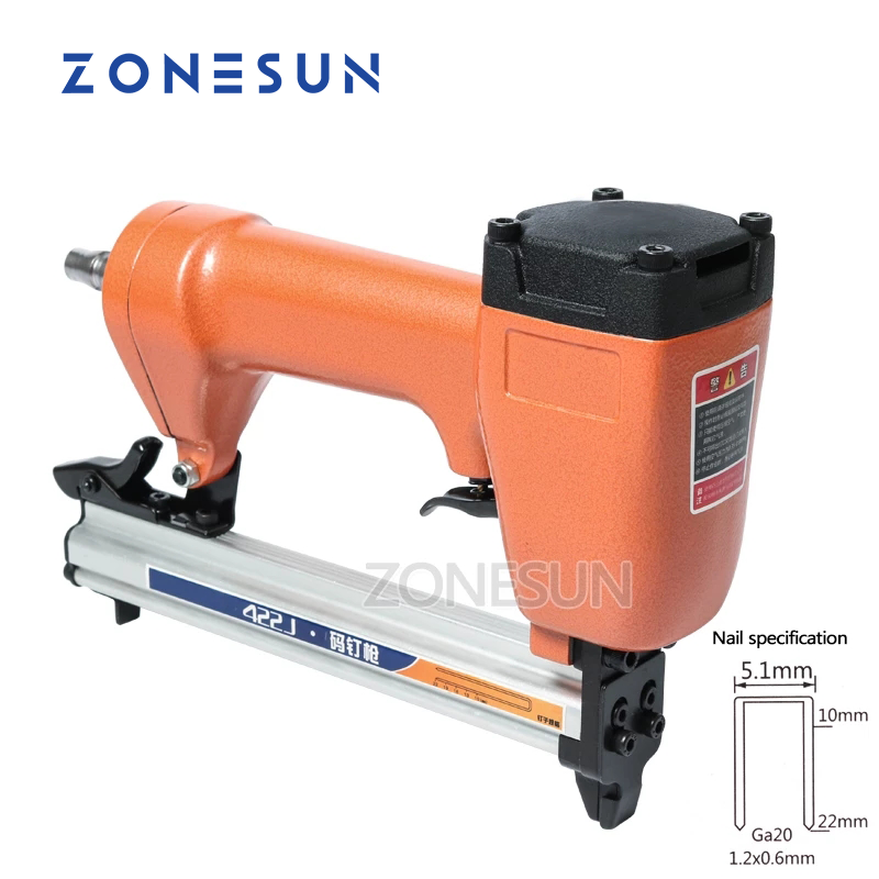 ZONESUN 422J Ga20 5.1mm幅ネイルピンガ - Nail Gun Brad のレビューと価格
