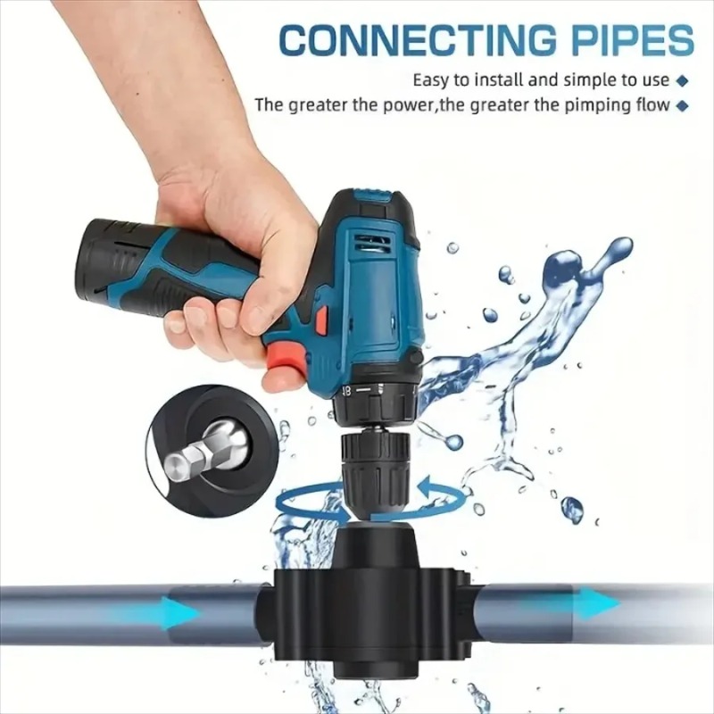 ポータブル電気ドリルポンプ自吸式液体移送ポンプ小型家庭用ウォ - Power Tools Plumbing のレビューと価格