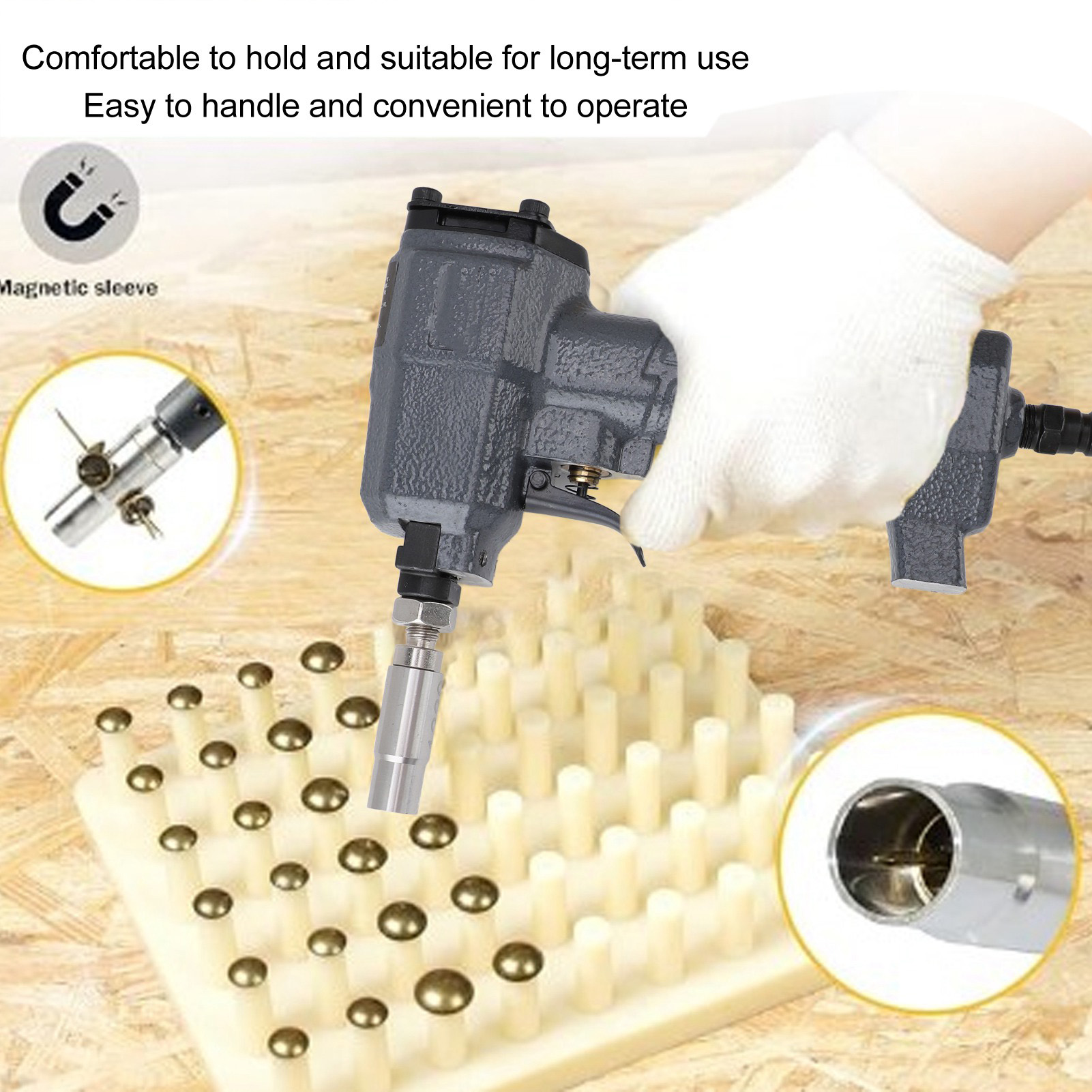 1170型空気式装飾釘打ち機、ソファ革張り用装飾家具タック釘 - Nail Gun Brad のレビューと価格