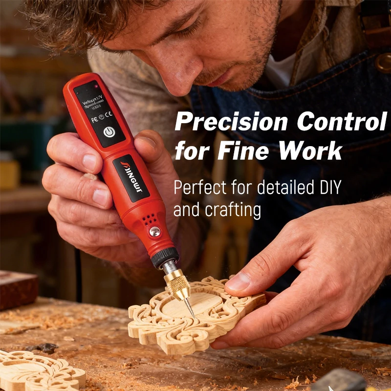 USB充電式コードレス彫刻ペンワイヤレス電動ドリル回転ツール - Power Tools Brand のレビューと価格