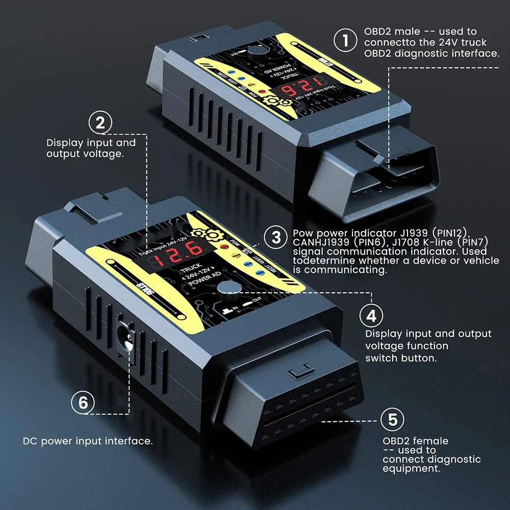 Godiag GT106 Plus大型トラック用アダプター  - Power Tools Technician のレビューと価格