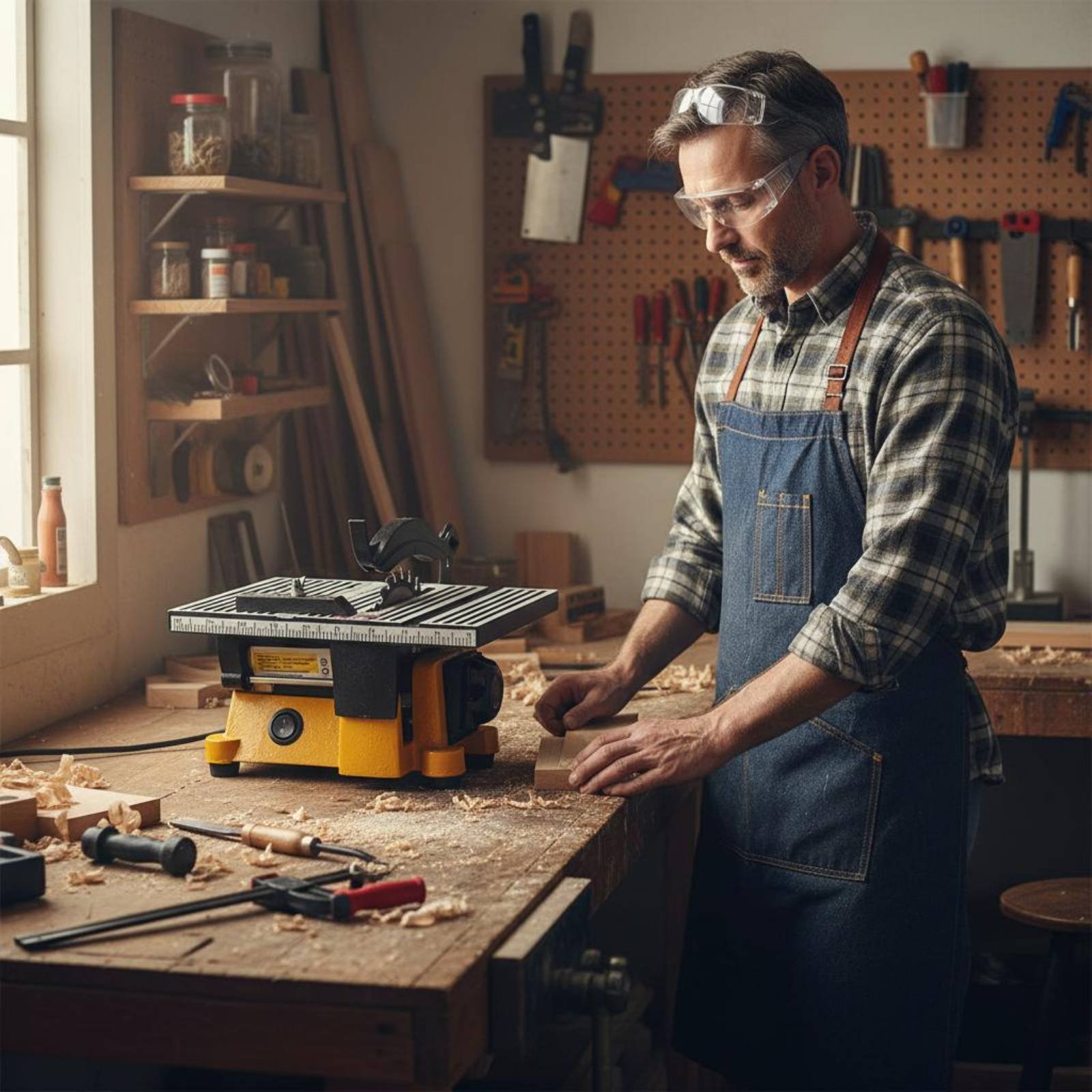 ミニテーブルソー ポータブルミニチュアベンチソー切断機 低騒 - Power Tools Diy のレビューと価格