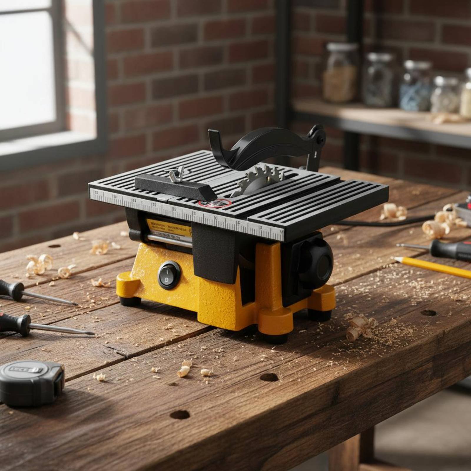 ミニテーブルソー ポータブルミニチュアベンチソー切断機 低騒 - Power Tools Diy のレビューと価格