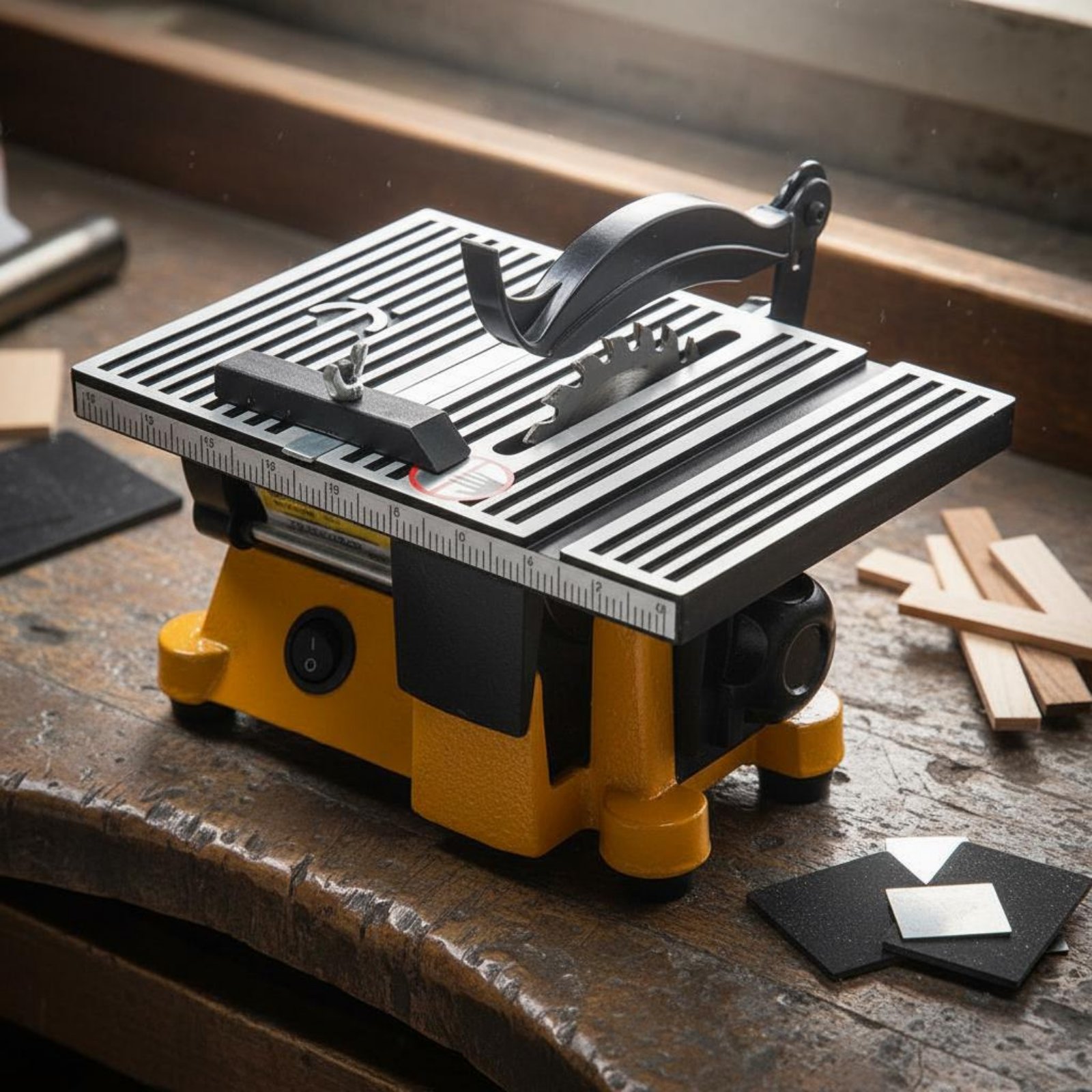 ミニテーブルソー ポータブルミニチュアベンチソー切断機 低騒 - Power Tools Diy のレビューと価格
