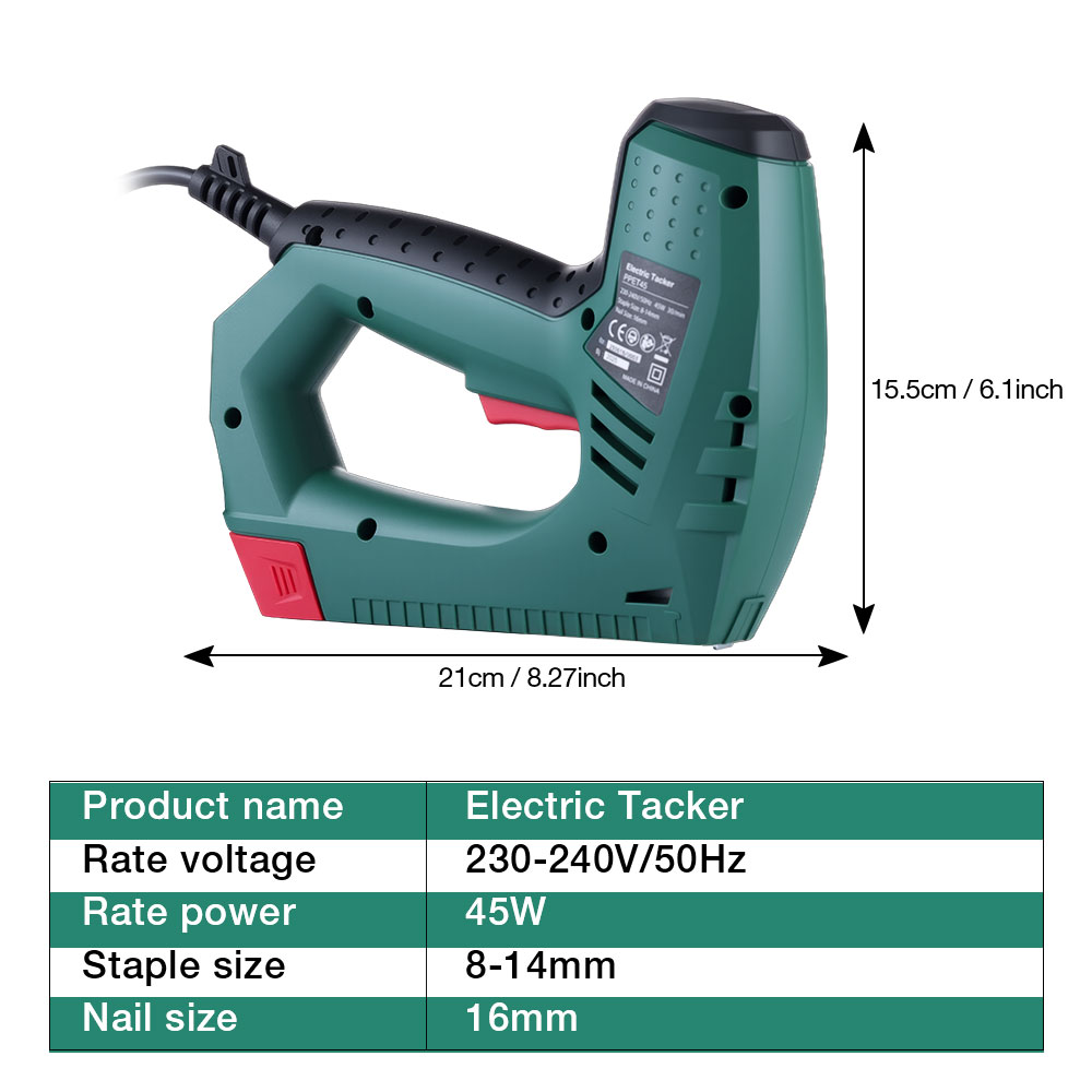 45W コード式電動タッカー、無料の釘とステープル付き、木材 - Nail Gun Brad のレビューと価格