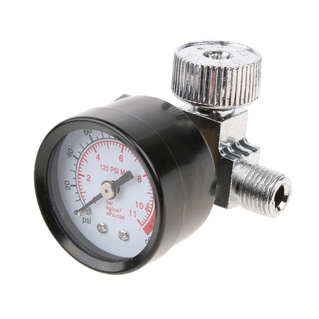 ミニエアレギュレーターバルブ調整可能な空気圧計スプレーガンツ - Air Compressor Mini のレビューと価格